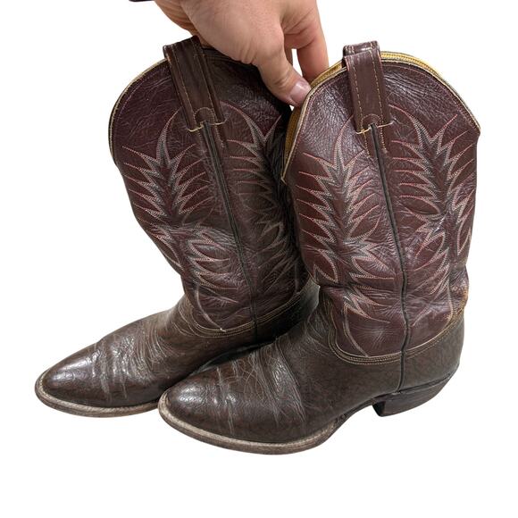 Vintage? Nocona 4781 Leather Western Cowboy boots - MENS size - 10 main image 5